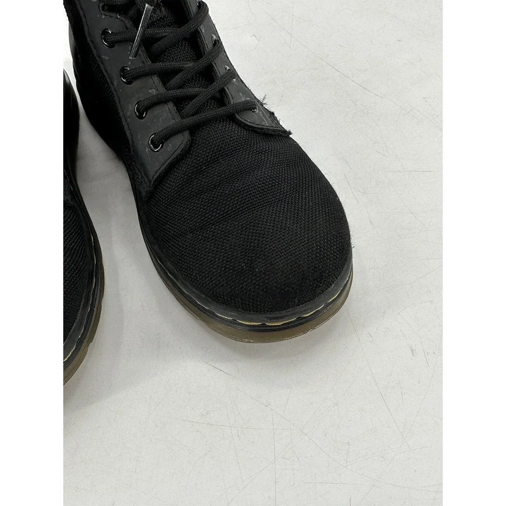 Dr. Martens COMBS J Gray Poly Round Toe Lace Up/Zip Ankle Boots Kid's Size 3‎
